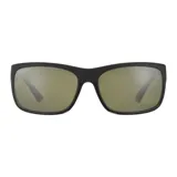 Lentes de sol Serengeti modelo Pistoia 8301, con montura rectangular negra y lentes polarizadas color verde oliva.