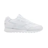Championes Reebok Glide para mujer, de cuero blanco, con diseño clásico y minimalista.