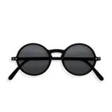 Lentes de sol Izipizi modelo #G, con montura redonda negra y cristales grises categoría 3.