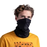 Bufanda tubular negra con logo de la marca Buff.