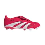 Championes de fútbol Adidas Predator League FT FG, color fucsia con detalles en blanco.