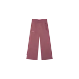 Pantalón de jogging Eme Studios Chali Grape de corte recto, color bordó, con cintura elástica, bolsillos laterales con cierre y pequeño logo impreso en la pierna.
