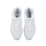 Championes Reebok Glide para mujer, de cuero blanco, con diseño clásico y minimalista.