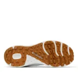 Championes de trekking Columbia Terrastride Crz Omni-Grip, color blanco con suela de goma marrón, diseñados para actividades al aire libre y uso urbano con tecnología de amortiguación y tracción superior.
