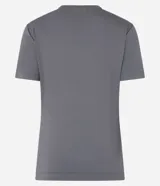 Blusa básica de viscosa y elastano de la marca Cortelle, color mostaza, con escote redondo y mangas cortas.