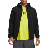 Campera deportiva Under Armour modelo Unstoppable Fleece, color negro, con capucha, cierre frontal completo y logo sutil en el pecho.