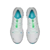 Championes On Running Cloud X5 para hombre, color gris con detalles en verde claro y suela con tecnología CloudTec.