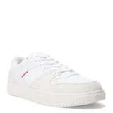 Championes urbanos N+ modelo Inrido, color blanco con detalles en textura gamuzada y costuras decorativas en color rojo en el lateral. Cierre mediante cordones y suela de goma al tono.