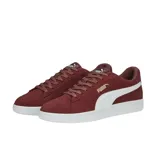 Championes urbanos Puma modelo Smash 3.0, color negro con la icónica franja lateral en blanco y suela de goma blanca.