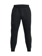 Jogging deportivo Under Armour de corte ajustado, confeccionado en tejido de doble punto elástico y transpirable. Cuenta con cintura elástica con cordón interno, bolsillos laterales abiertos y un bolsillo adicional con cierre en el muslo derecho.