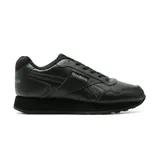 Championes Reebok Glide color negro, con diseño clásico de running en cuero sintético, cordones a tono y suela de goma con amortiguación.