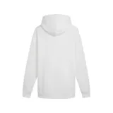 Buzo hoodie negro de algodón con logo Puma bordado en blanco en el pecho y bolsillo tipo canguro.