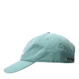 Gorra tipo baseball color verde menta con bordado frontal en hilo blanco que dice Nashville.