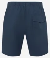 Bermuda verde claro texturizada, con cintura elástica ajustable con cordón, bolsillos laterales y traseros.