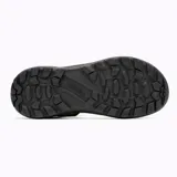 Sandalias deportivas Merrell modelo Speed Fusion Web Sport de color negro, con tiras de tejido reciclado, sistema de ajuste con velcro y cordón elástico en el talón. Cuenta con suela de goma adherente y palmilla de espuma FloatMax.