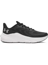 Championes de running Under Armour Turbulence 3, color negro con suela blanca. Presentan parte superior de malla de doble capa para mayor transpirabilidad y mediasuela con amortiguación Charged+ para una pisada suave y reactiva.