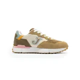 Championes Joma modelo C.1992 Lady, de diseño vintage con combinación de tonos beige, marrón, celeste y rosa. Confeccionados en mesh transpirable y piel, cuentan con mediasuela de phylon para absorción de impactos y suela de caucho resistente.