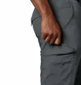 Pantalón cargo Columbia modelo Silver Ridge, de color gris oscuro, con múltiples bolsillos utilitarios y tecnología Omni-Wick.
