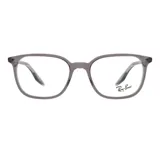 Armazón para lentes Ray Ban modelo 5406, color gris transparente, de forma cuadrada y fabricado en acetato.
