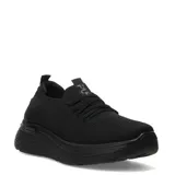 Championes urbanos PUSH modelo Rum, color negro, confeccionados en tejido de punto elástico con cordones decorativos y suela con tecnología Max Comfort.