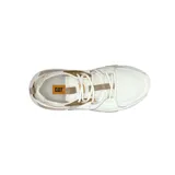 Zapatillas urbanas Caterpillar Raider Sport, color blanco con detalles en dorado y beige.