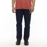 Pantalón de jean Wrangler de corte recto, color azul oscuro.