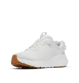 Championes de trekking Columbia Terrastride Crz Omni-Grip, color blanco con suela de goma marrón, diseñados para actividades al aire libre y uso urbano con tecnología de amortiguación y tracción superior.