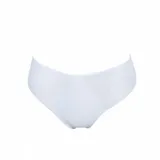 Bombacha Fullia II color blanco, de diseño sin costuras y confeccionada en tejido translúcido suave con protección de algodón en el interior.