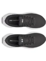 Championes de running Under Armour modelo W Ascend para mujer, de color negro con suela blanca. Cuentan con capellada de malla transpirable, amortiguación Charged+ y logo de la marca en el lateral y talón.