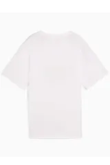 Remera Puma Graphics Relaxed Fruity Tee de corte holgado color blanco con estampa frontal colorida de frutas y logo de la marca.