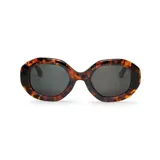 Lentes de sol Mr Boho modelo Vasasta, con montura gruesa de acetato color carey y lentes grises.