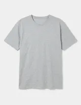 Remera básica de cuello redondo y manga corta, confeccionada en tejido jersey de algodón.
