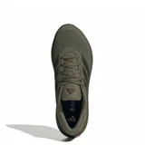 Championes de running Adidas Runfalcon 6 M, color verde oliva con las características tres tiras de la marca en un tono más oscuro en los laterales.