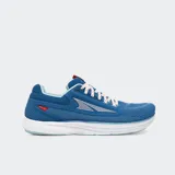 Championes de running Altra modelo Escalante 3, color azul con detalles en blanco y rojo.