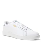 Championes urbanos Puma modelo Smash 3.0 L, color negro con detalles en blanco. Confeccionados en cuero sintético, presentan el logo de la marca en el lateral y la lengüeta, con cierre de cordones y suela de goma resistente.