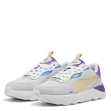 Championes Puma Runtamed Platform de mujer, color blanco, negro, rosa y verde.