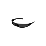Lentes de sol Balenciaga estilo shield envolvente de color negro con diseño deportivo y futurista.