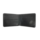 Billetera O'Neill modelo OMS1BI01 de color negro, con diseño clásico plegable y el logo de la marca grabado en la esquina inferior derecha.