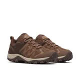 Championes de senderismo Merrell modelo Accentor 3, confeccionados en una combinación de gamuza y malla transpirable. Presentan un diseño robusto con puntera protectora, entresuela de espuma EVA para amortiguación y suela de goma con tracción adherente.
