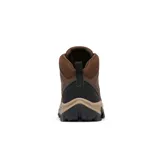 Botas de trekking Columbia Transverse Hike, color marrón con suela beige y negra. Confeccionadas en piel y malla, cuentan con tecnología impermeable y transpirable Omni-Tech™, entresuela amortiguadora TechLite™ y suela de tracción Omni-Grip™.