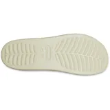 Sandalias Crocs modelo Classic Platform Slide, color negro, con diseño de plataforma alta, tira superior con perforaciones para dijes Jibbitz y plantilla cómoda.