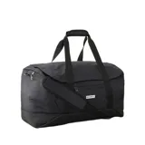 Bolso de viaje Rip Curl Packable Duffle 50L Icons, color negro.
