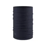 Bufanda tubular de microfibra elástica color azul noche, sin costuras y con protección solar.