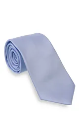 Corbata lisa color dorado.