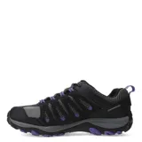 Championes de trekking Merrell Crosslander 3, color negro con detalles en gris y violeta.