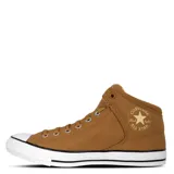 Championes urbanos de media caña Converse Ct As High Street Mid, color marrón.
