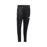 Conjunto deportivo Adidas Tiro 25 negro, compuesto por campera con cierre y pantalón largo.