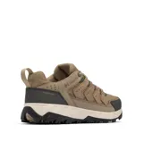 Championes de trekking Columbia modelo Strata Trail Low WP, color marrón con detalles en gris oscuro y suela blanca. Diseño impermeable con tecnología Omni-Tech, entresuela TechLite para amortiguación y suela Omni-Grip para tracción en diversos terrenos.