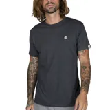 Remera gris de manga corta con logo de la marca Element en el pecho.