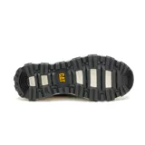 Championes Caterpillar modelo Urban Tracks Sport, en combinación de blanco, gris y detalles oscuros. Presentan capellada de malla y ante, cordones bicolor, suela chunky dentada de goma y entresuela de EVA.